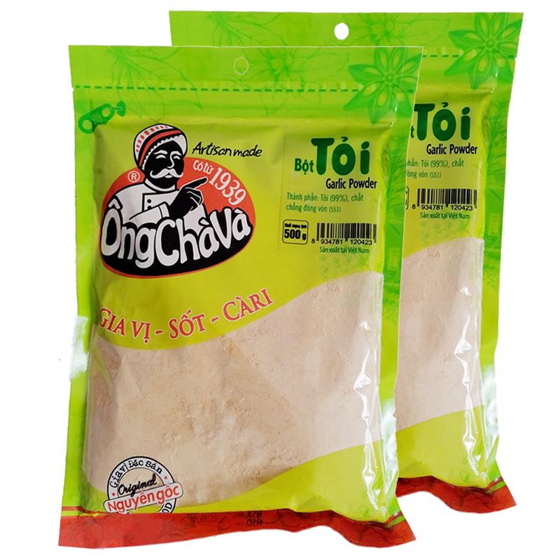  Bột tỏi Ông Chà Và bộ 2 gói x 500 g 