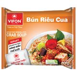  Bún riêu cua Vifon có gói riêu cua thật thùng 30 gói x 80g 