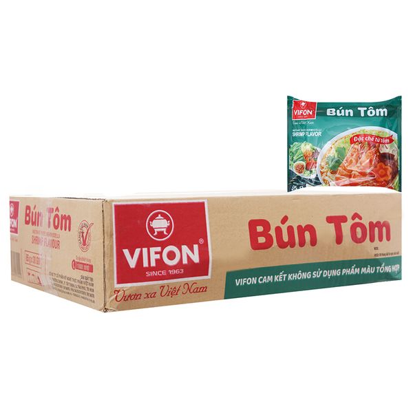  Bún tôm ăn liền Vifon thùng 30 gói x 65g 