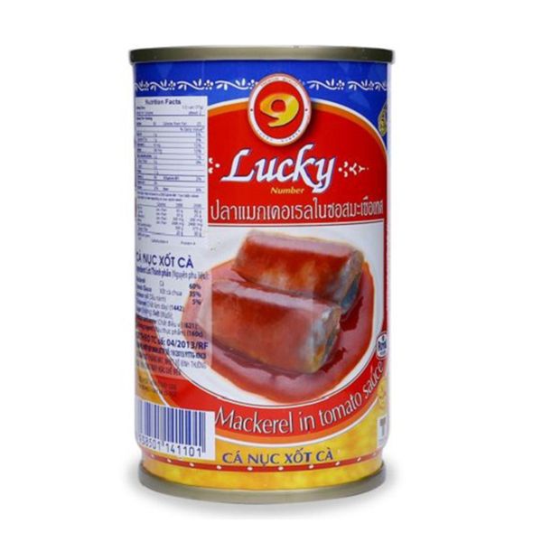  Cá nục sốt cà Lucky hộp 155gr 