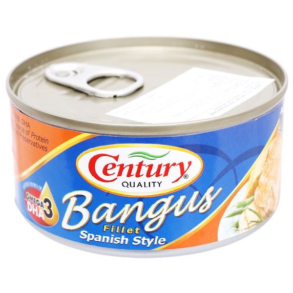  Cá măng sữa xốt Tây Ban Nha Bangus Century hộp 184g 