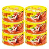  Cá ngừ hộp nấu canh kim chi Ottogi lốc 6 hộp x 150g 