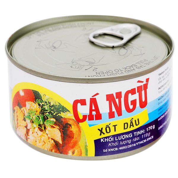  Cá ngừ sốt dầu Vissan hộp 170 g 