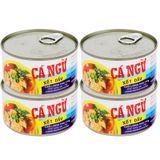  Cá ngừ sốt dầu Vissan lốc 4 hộp x 170 g 