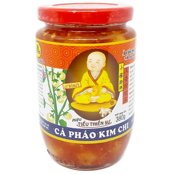  Cà pháo kim chi chay Tiểu Thiền Sư Hồng Đức lọ 380 g 