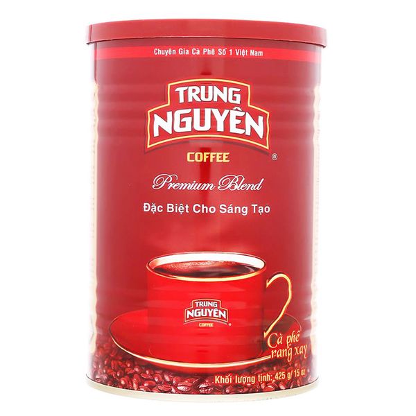  Cà phê rang xay pha phin Trung Nguyên Gourmet Blend lon 425g 