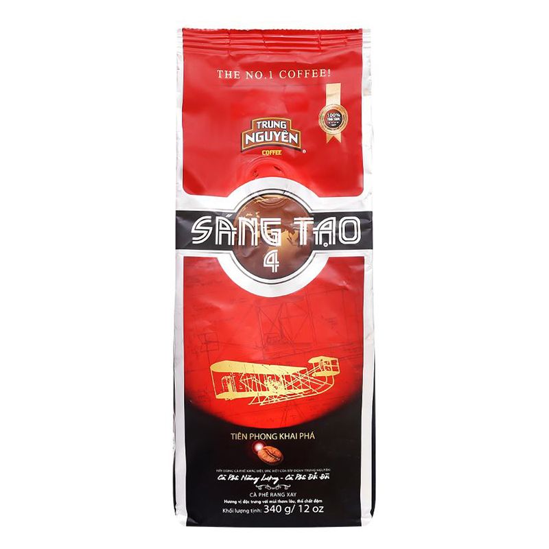  Cà phê rang xay pha phin Trung Nguyên sáng tạo 4 bộ 2 gói x 340g 