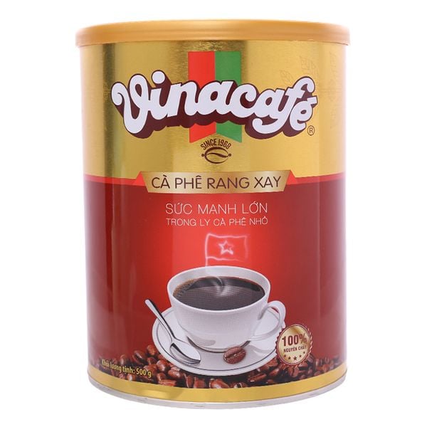  Cà phê rang xay VinaCafé lon 500g 