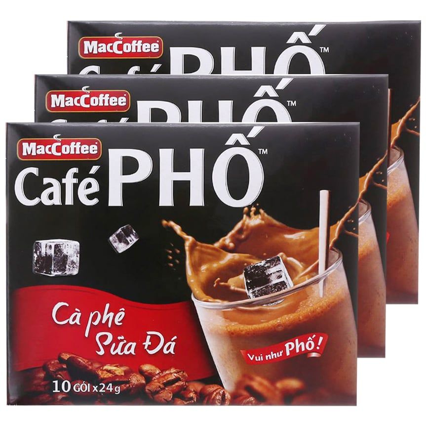  Cà phê sữa đá Café Phố MacCoffee hộp 240g 