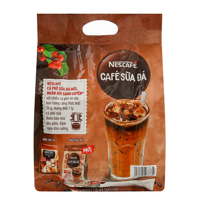 Cà phê sữa đá NesCafé công thức mới 25 gói x 24g bịch 600g – Chuỗi Tạp ...