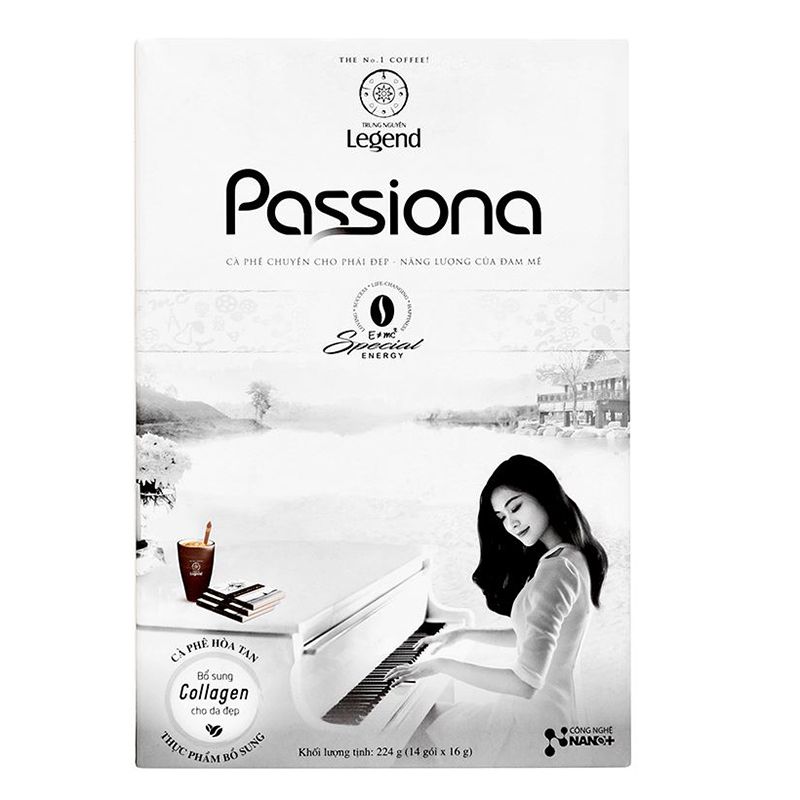  Cà phê sữa Trung Nguyên G7 Passiona bộ 2 hộp x 224g 