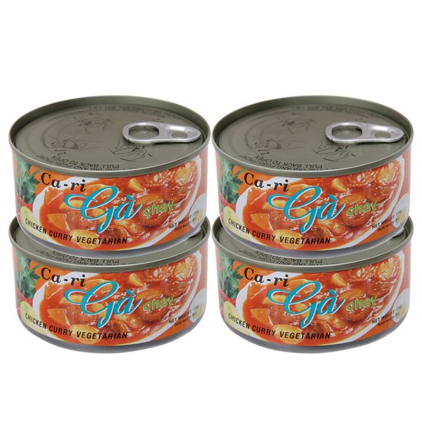  Cà ri gà chay Vissan lốc 4 hộp x 170 g 