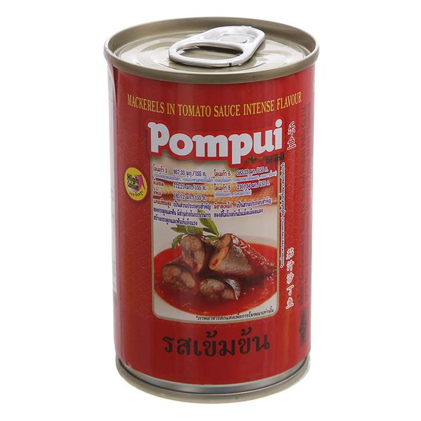  Cá thu sốt cà Pompui hộp 155g 