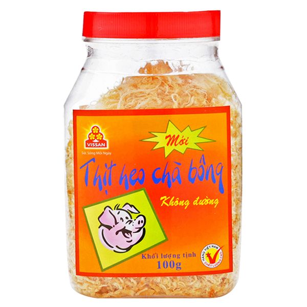  Chà bông heo không đường Vissan hũ 100g 