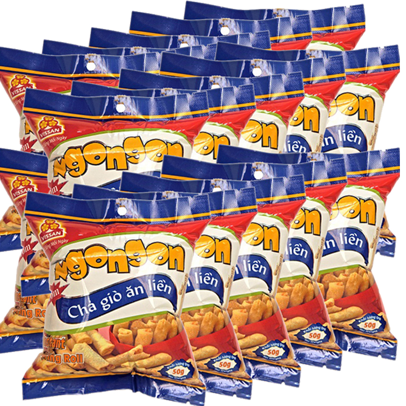 Chả Gio ăn Liền Vissan Ngon Ngon Lốc 10 Goi X 50gr Chuyen Sỉ Lẻ