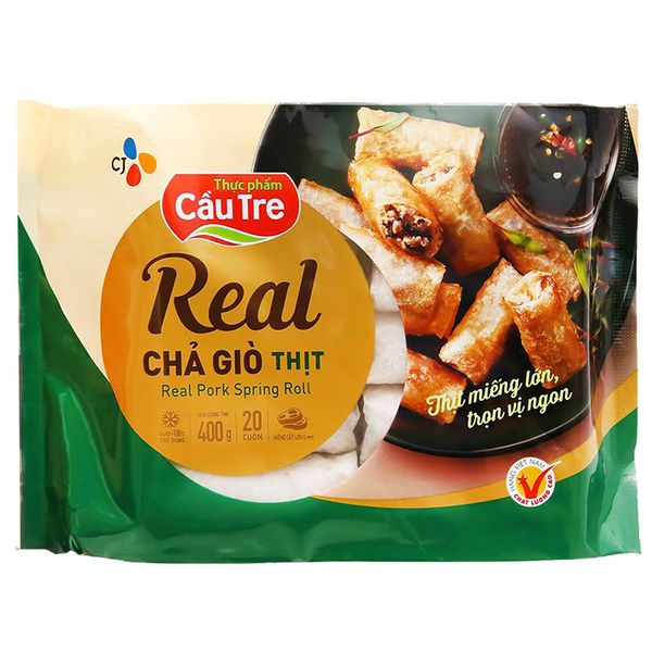  Chả giò Cầu Tre nhân thịt gói 400g 