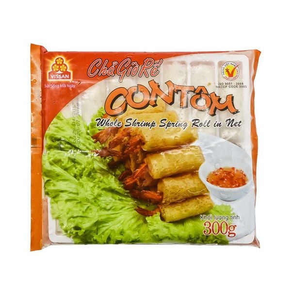  Chả giò rế Vissan nhân con tôm gói 300g 