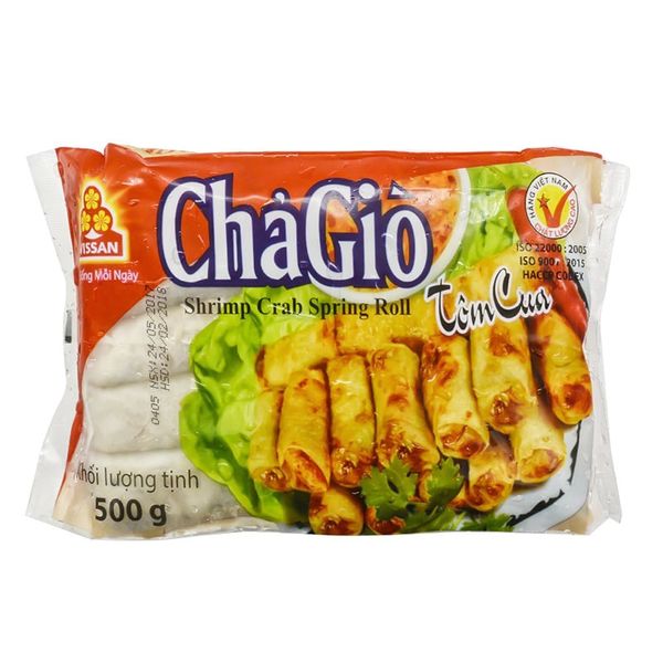  Chả giò Vissan nhân tôm cua gói 500g 