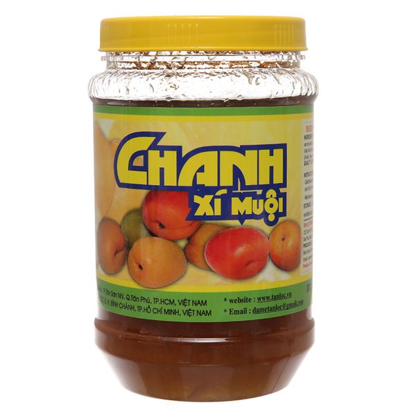  Chanh xí muội Tấn Lộc hũ 580g 