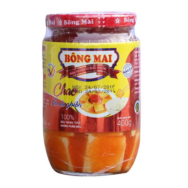  Chao Bông Mai đặc biệt lọ thủy tinh 400g 