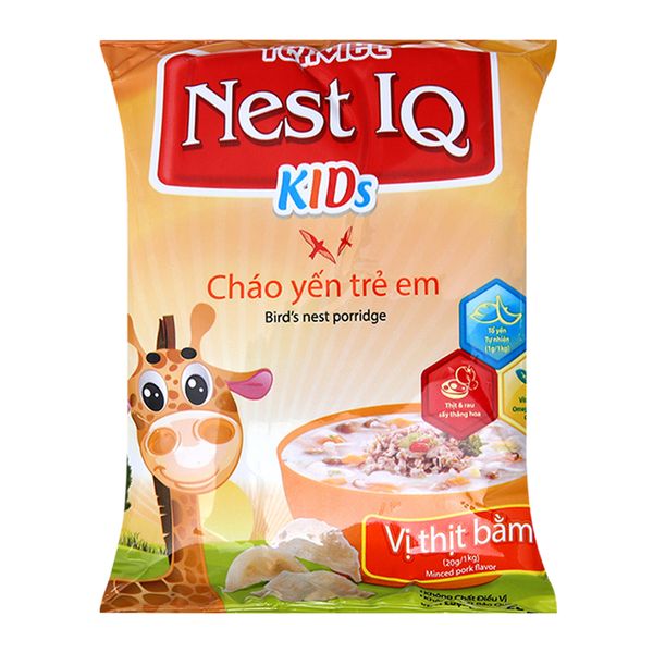  Cháo yến trẻ em Yến Việt Nest IQ Kids vị thịt bằm gói 50g 