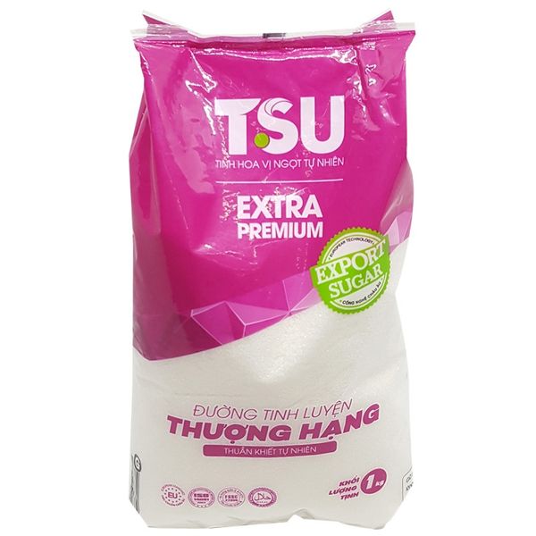  Đường tinh luyện TSU thượng hạng gói 1kg 