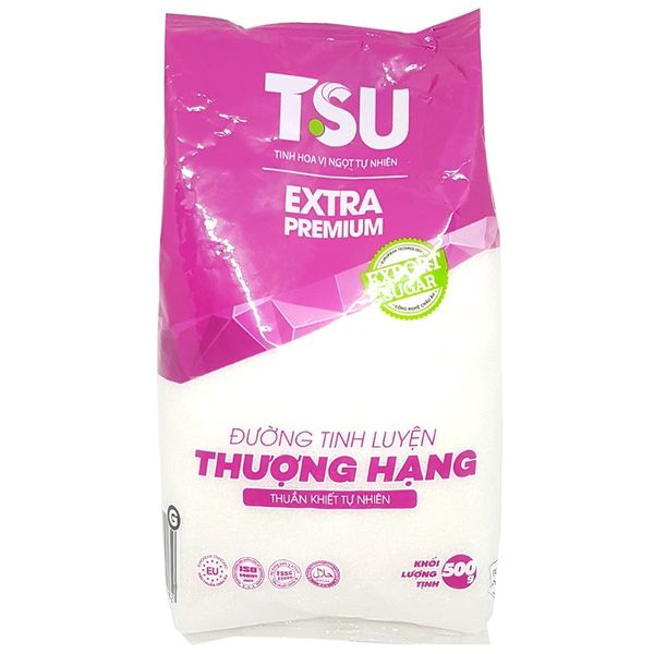  Đường tinh luyện TSU thượng hạng gói 500g 