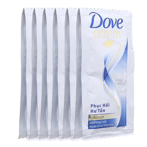  Dầu gội Dove Keratin phục hồi hư tổn 6g x 10 gói 