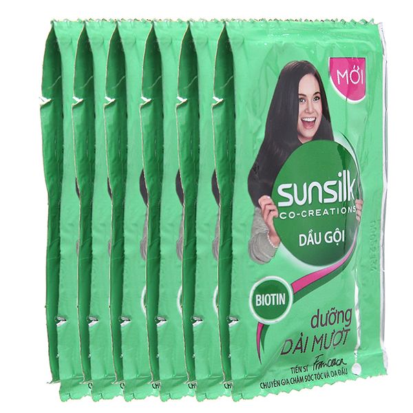  Dầu gội Sunsilk dưỡng dài mượt 6g x 12 gói 