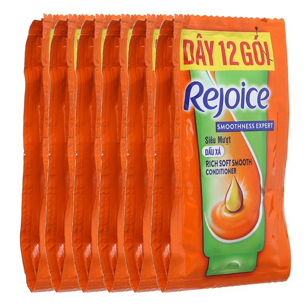  Dầu xả Rejoice siêu mượt 6ml x 12 gói 