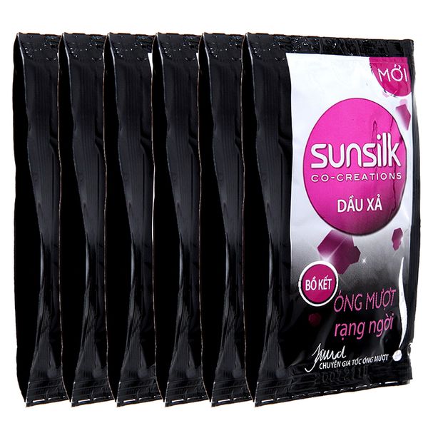  Dầu xả Sunsilk óng mượt rạng ngời 6g x 12 gói 