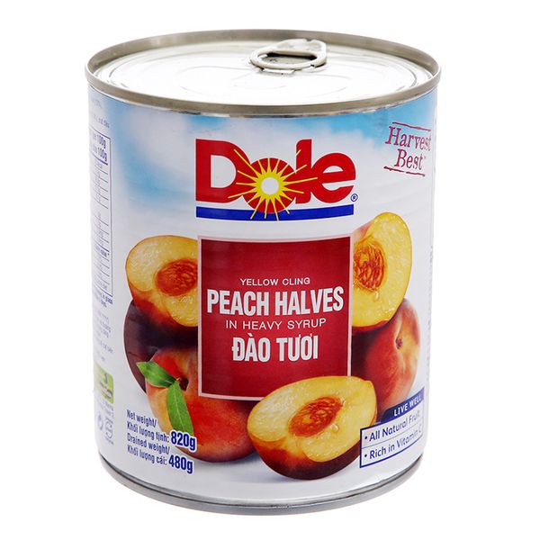  Đào tươi ngâm đường Dole hộp 820g 