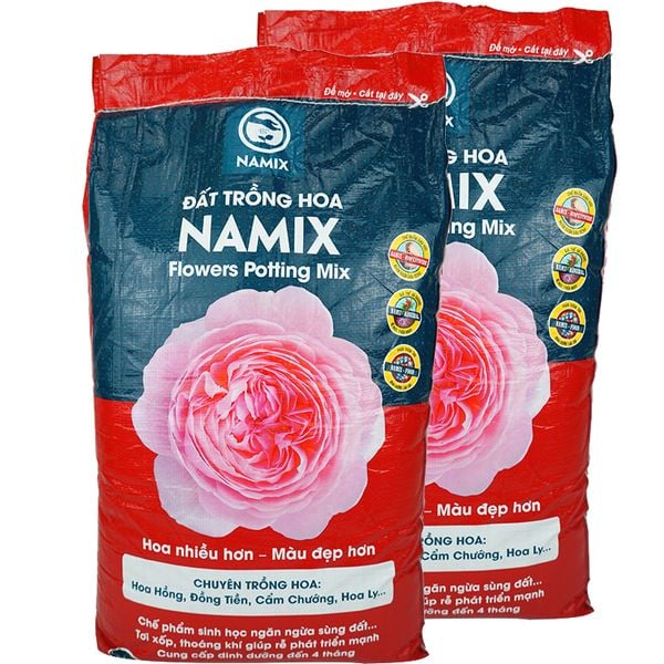  Đất trồng hoa Namix Flowers Potting Mix bộ 2 bao x 20 dm3 