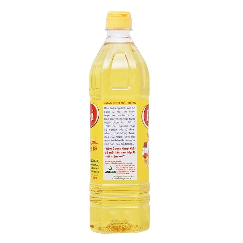  Dầu ăn cao cấp Happi Koki thùng 12 chai x 1 lít 