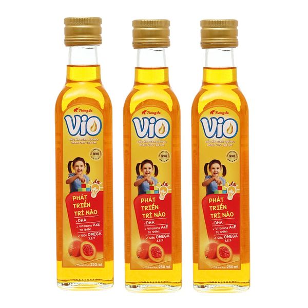  Dầu gấc cho bé Vio Extra Tường An bộ 3 chai x 250ml 