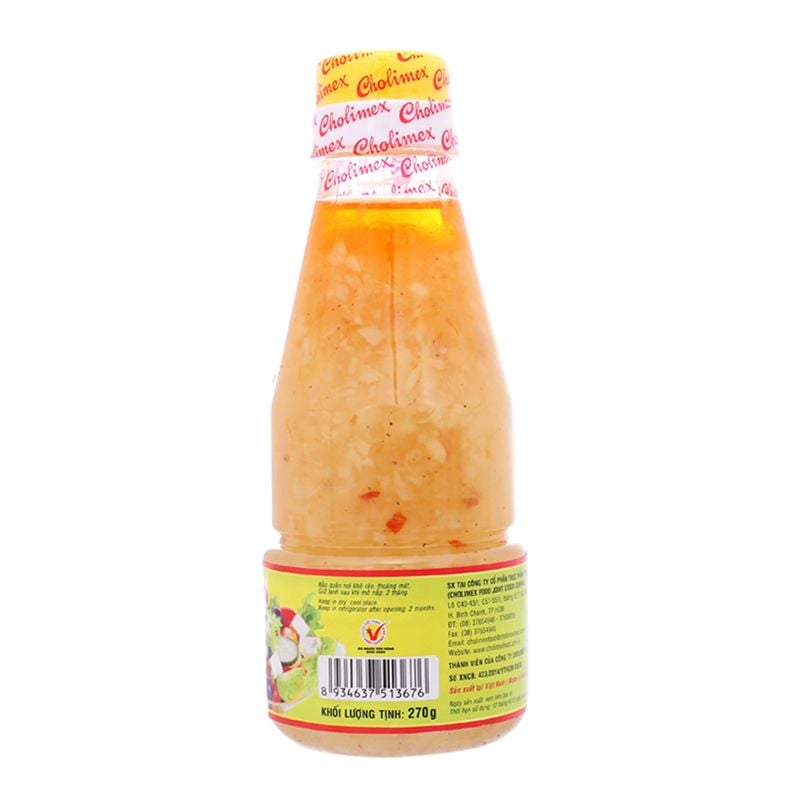  Dầu giấm Cholimex trộn Salad thùng 24 chai x 270 g 