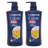  Dầu gội Clear Men Beer sạch gàu mát lạnh bộ 2 chai x 650g 