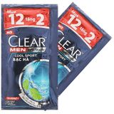  Dầu gội Clear Men sạch gàu bạc hà thùng 60 dây x 12 gói x 5g 
