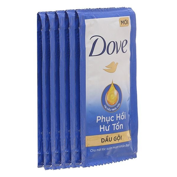  Dầu gội Dove phục hồi hư tổn dây 5.8ml x 10 gói 