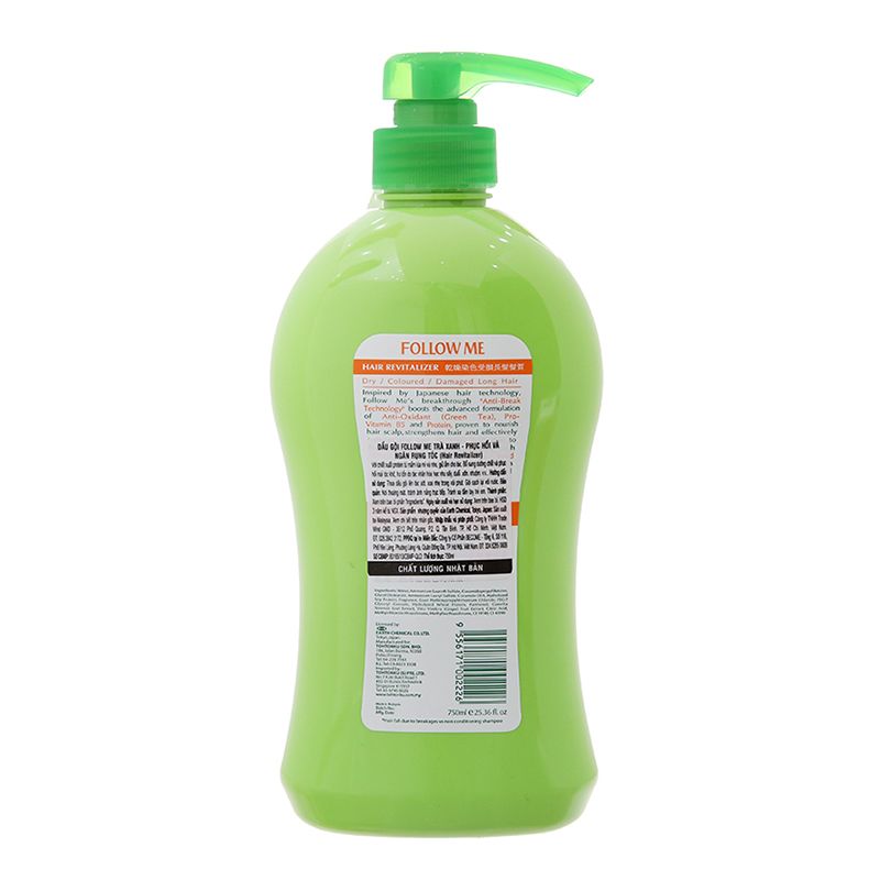  Dầu gội Follow Me phục hồi và ngăn rụng tóc chai 750ml 