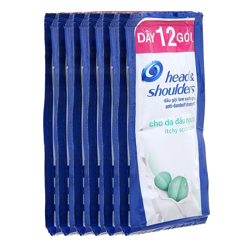  Dầu gội Head & Shoulders cho da đầu ngứa dây 12 gói x 5,7ml 