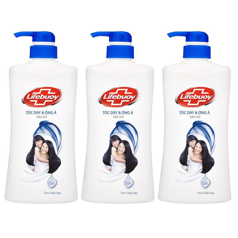  Dầu gội Lifebuoy Tóc dày óng ả thùng 8 chai x 640 g 