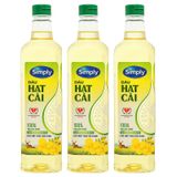  Dầu hạt cải nguyên chất Simply chai 1 lít 