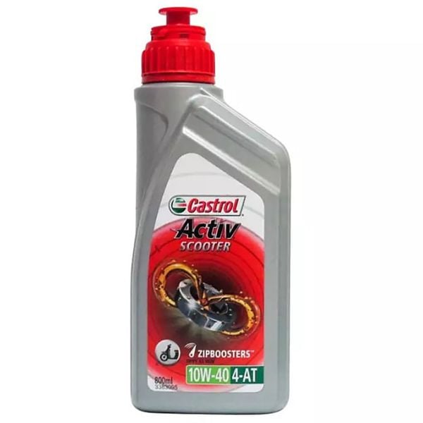  Dầu nhớt Castrol Activ Scooter 10W 30 4 - AT xe 4 thì chai 0,8 lít 