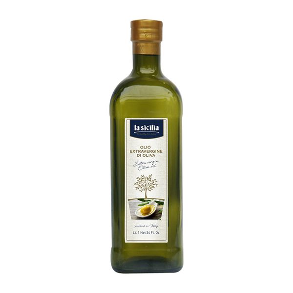  Dầu Ô liu nguyên chất La Sicilia Extra Virgin Olive Oil  chai 1 lít 