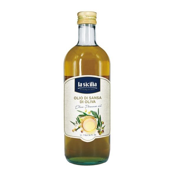  Dầu Ô liu Pomace La Sicilia Olive Pomace Oil chai 1 lít 