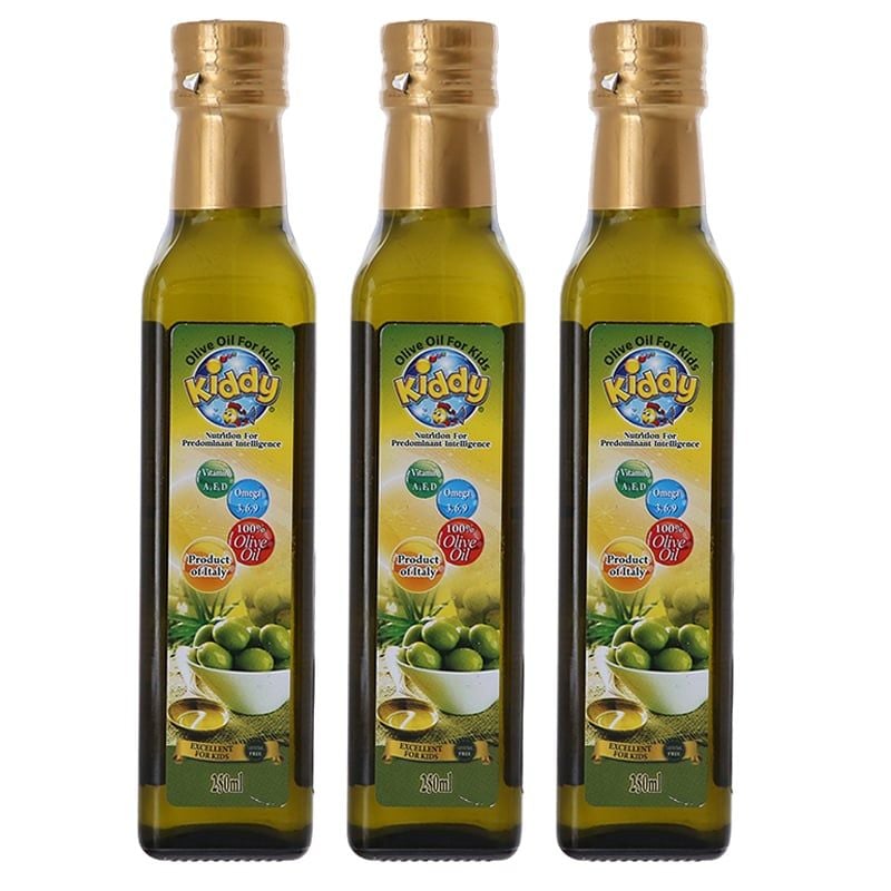  Dầu olive cho bé Kiddy Olivoila bộ 3 chai x 250ml 