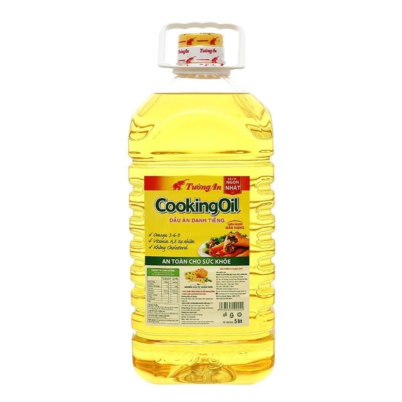  Dầu thực vật Tường An Cooking Oil thùng 4 can x 5 lít 