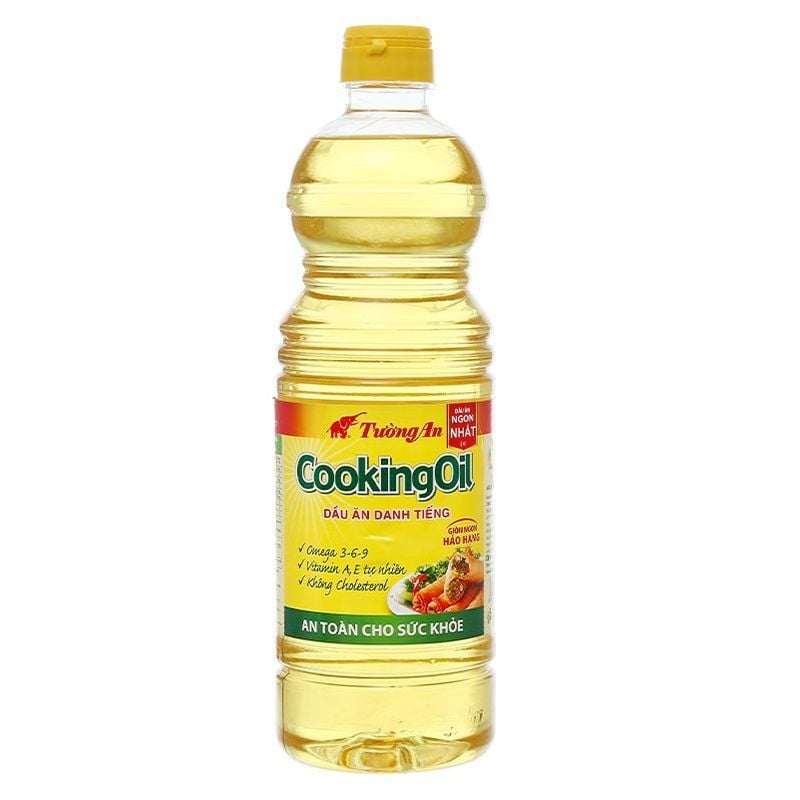  Dầu thực vật Tường An Cooking Oil thùng 12 chai x 1 lít 