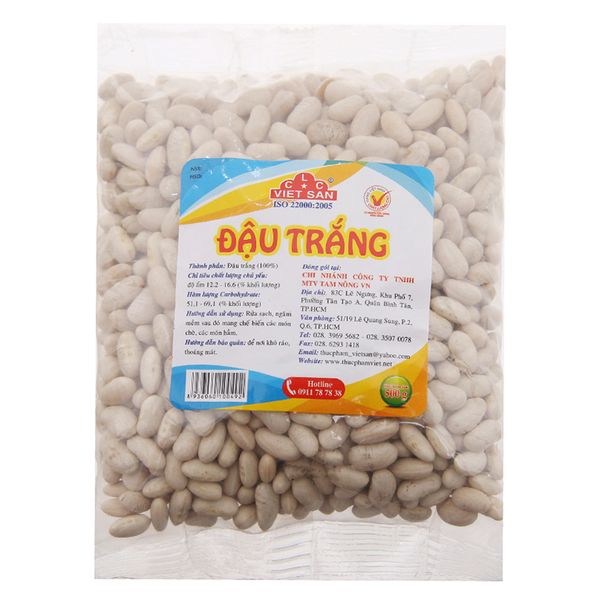  Đậu trắng Việt San gói 500g 